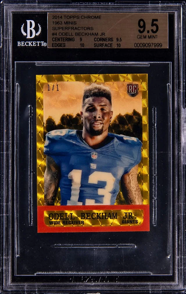 2014 Topps Chrome Odell Beckham Jr. 1963 Minis SuperFractors #4 card image
