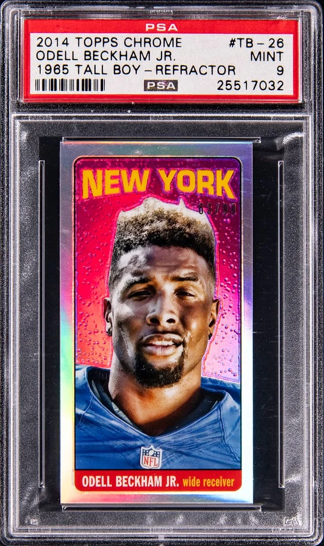 2014 Topps Chrome Odell Beckham Jr. 1965 Tall Boy Refractor #TB-26 card image