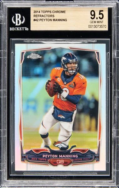 2014 Topps Chrome Peyton Manning Refractor #42 card image