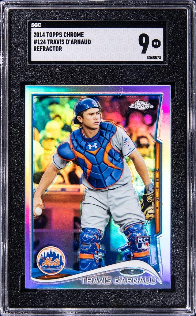 2014 Topps Chrome Travis d'Aarnaud Refractor #124 card image