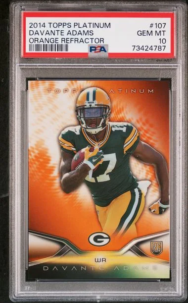2014 Topps Davante Adams Platinum Orange Refractor #107 card image