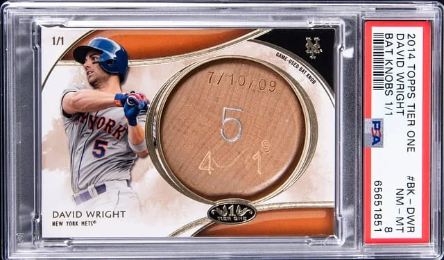 2014 Topps David Wright Tier One Bat Knobs #BK-DWR card image
