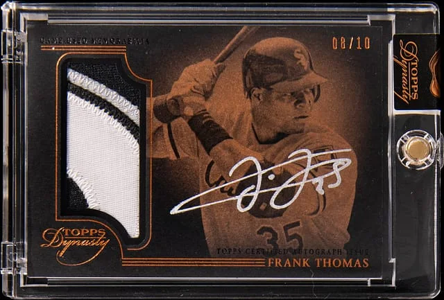 2014 Topps Dynasty Frank Thomas Dynasty 5 Autograph Patch #FT7 card image
