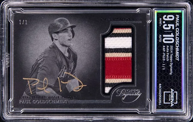 2014 Topps Dynasty Paul Goldschmidt Autograph Patch #AP-PG10 card image