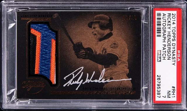 2014 Topps Dynasty Rickey Henderson #RH1 card image
