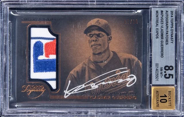 2014 Topps Dynasty Vladimir Guerrero Autograph Patches #APVGE3 card image