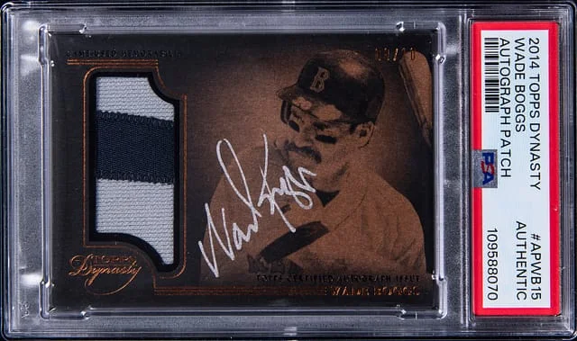 2014 Topps Dynasty Wade Boggs Autograph Patch #AP-WB15 card image