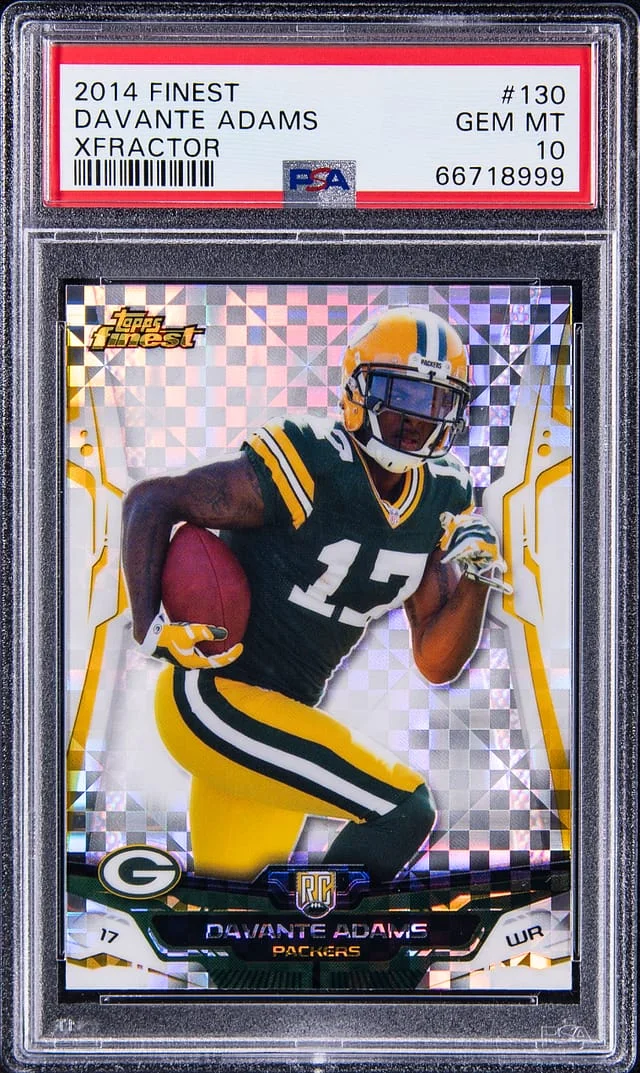 2014 Topps Finest Davante Adams Xfractor #130 card image