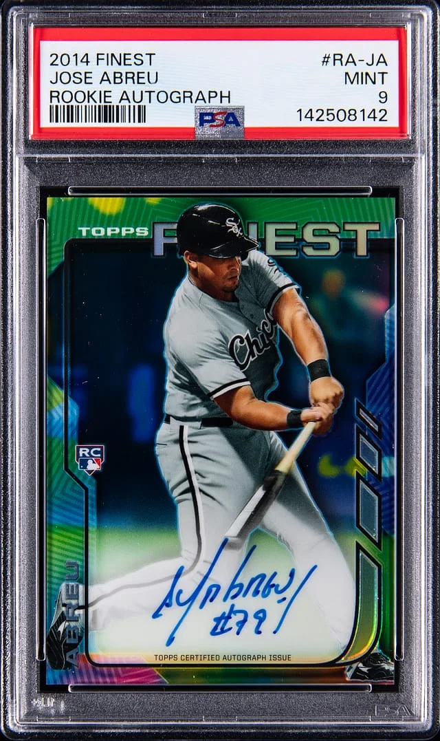 2014 Topps Finest Jose Abreu Autograph #RA-JA card image