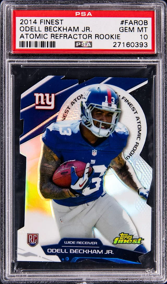 2014 Topps Finest Odell Beckham Jr. Atomic Refractor #FAR-OB card image