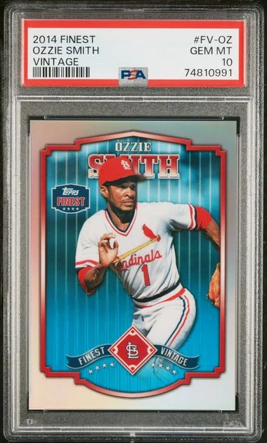 2014 Topps Finest Ozzie Smith Vintage #FV-OZ card image