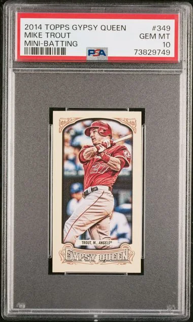 2014 Topps Gypsy Queen Mike Trout Mini #349 card image