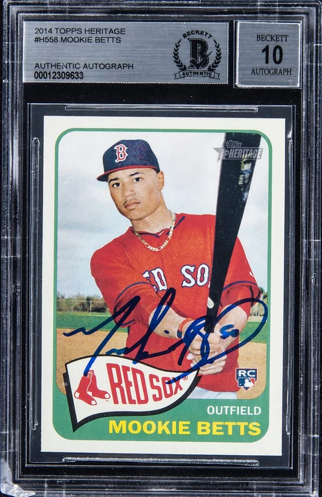 2014 Topps Heritage Mookie Betts #H558 card image