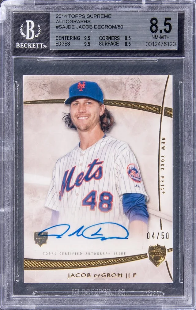 2014 Topps Jacob DeGrom Supreme Autographs #SA-JDE card image