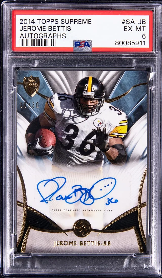 2014 Topps Jerome Bettis Supreme Autograph #SA-JB card image