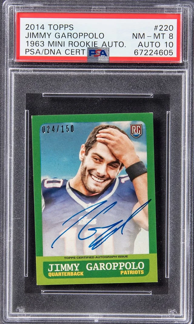 2014 Topps Jimmy Garoppolo 1963 Mini Autograph #220 card image