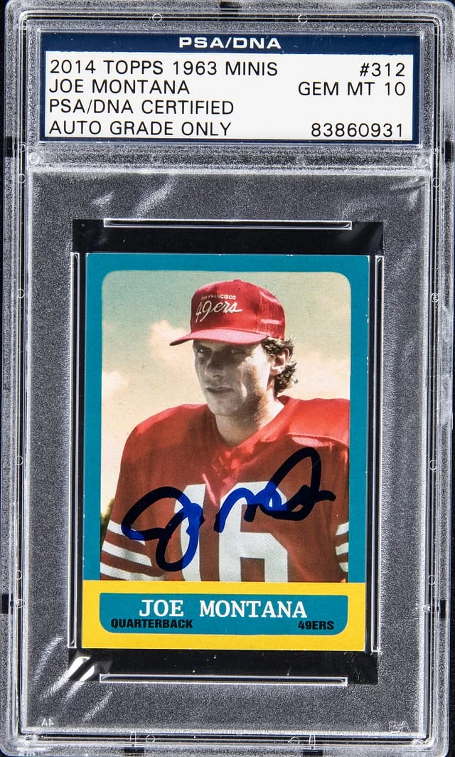 2014 Topps Joe Montana 1963 Minis #312 card image