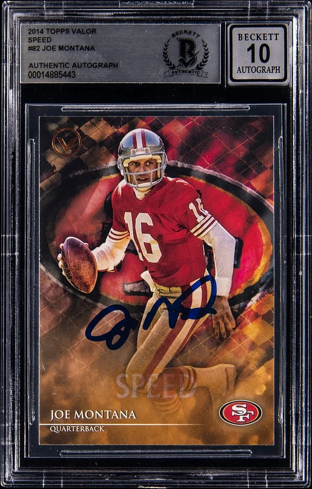 2014 Topps Joe Montana Valor Speed #82 card image