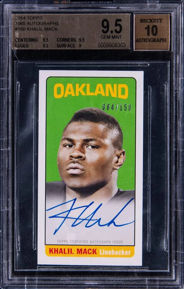 2014 Topps Kahlil Mack 1965 Autographs #160 card image
