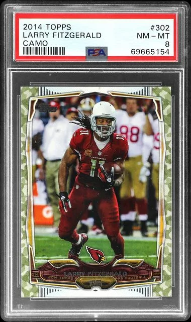 2014 Topps Larry Fitzgerald Camo #302 card image