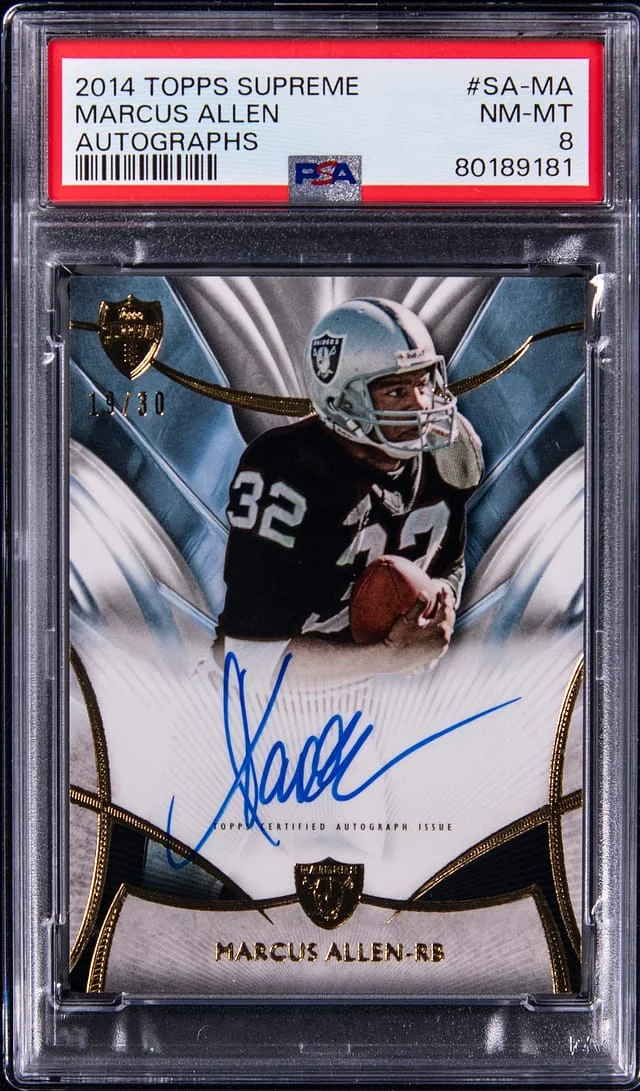 2014 Topps Marcus Allen Supreme Autograph #SA-MA card image