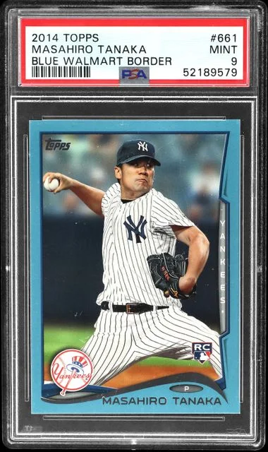2014 Topps Masahiro Tanaka Blue Walmart Border #661 card image