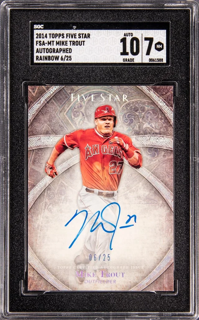 2014 Topps Mike Trout Five Star Rainbow #FSA-MT card image
