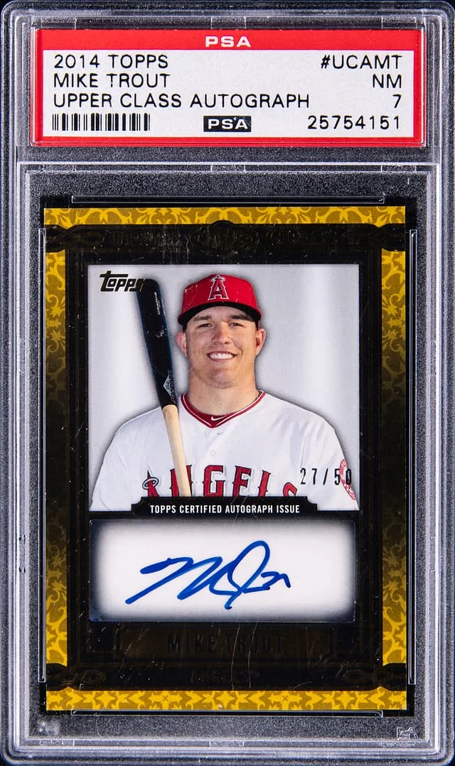 2014 Topps Mike Trout Upper Class Autograph #UCAMT card image