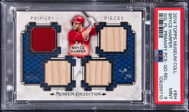 2014 Topps Museum Collection Bryce Harper Single Player Primary Pieces Quad Relic #PPQR-BH card image