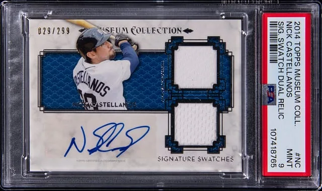 2014 Topps Museum Collection Nick Castellanos Signature Swatch Dual Relic #SSD-NC card image