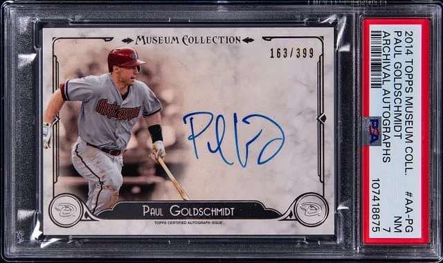 2014 Topps Museum Collection Paul Goldschmidt Archival Autograph #AA-PG card image