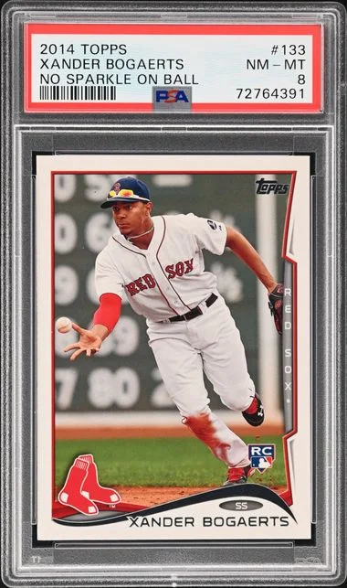2014 Topps, No Sparkle On Ball Xander Bogaerts #133 card image