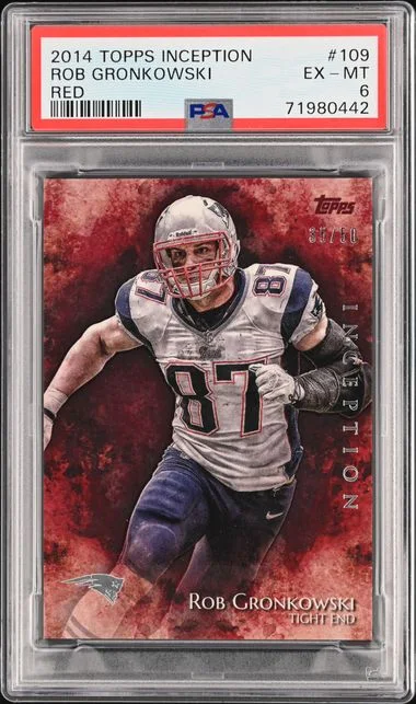 2014 Topps Rob Gronkowski Inception Red #109 card image