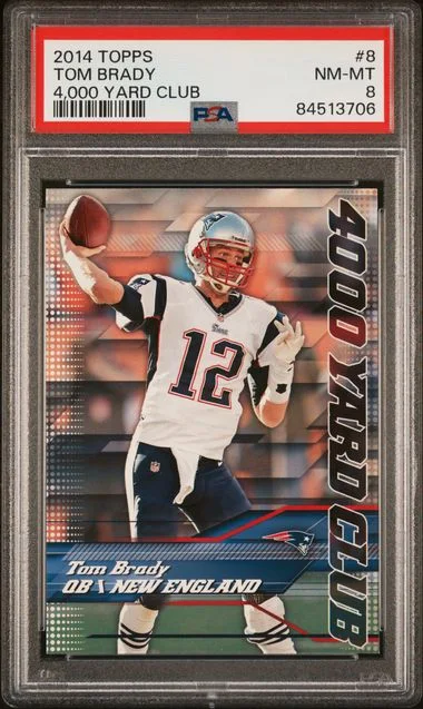 2014 Topps Tom Brady 4,000 Yard Club #8 card image