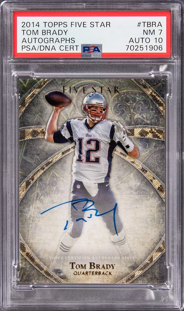 2014 Topps Tom Brady Five Star Autographs #FSA-TBRA card image