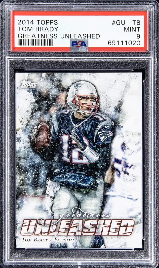 2014 Topps Tom Brady Greatness Unleashed #GU-TB card image