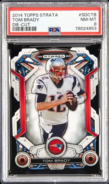 2014 Topps Tom Brady Strata Die-Cut #SDCTB card image