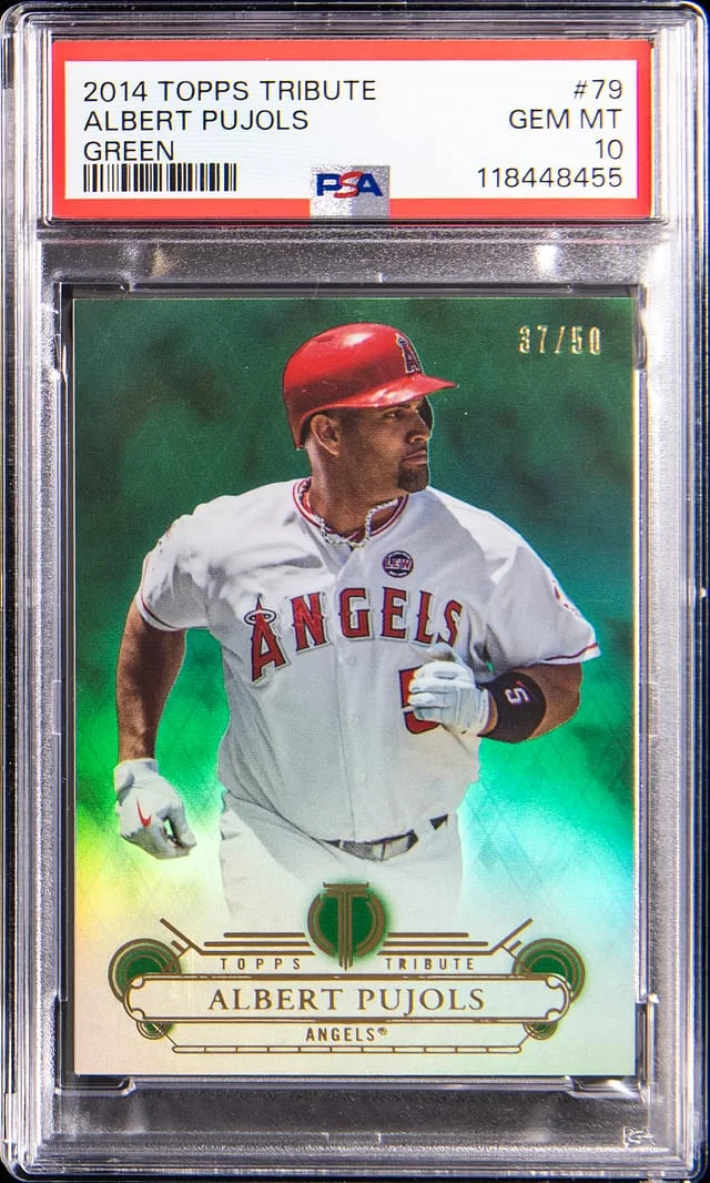 2014 Topps Tribute Albert Pujols Green #79 card image