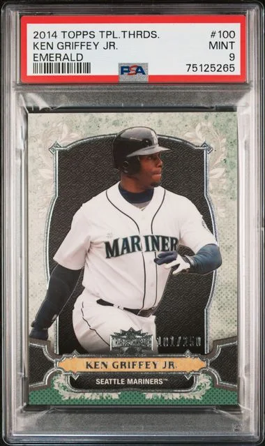 2014 Topps Triple Threads Ken Griffey Jr. Emerald #100 card image