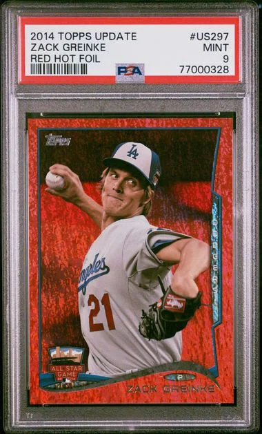 2014 Topps Update Zack Greinke Red Hot Foil #Us297 card image