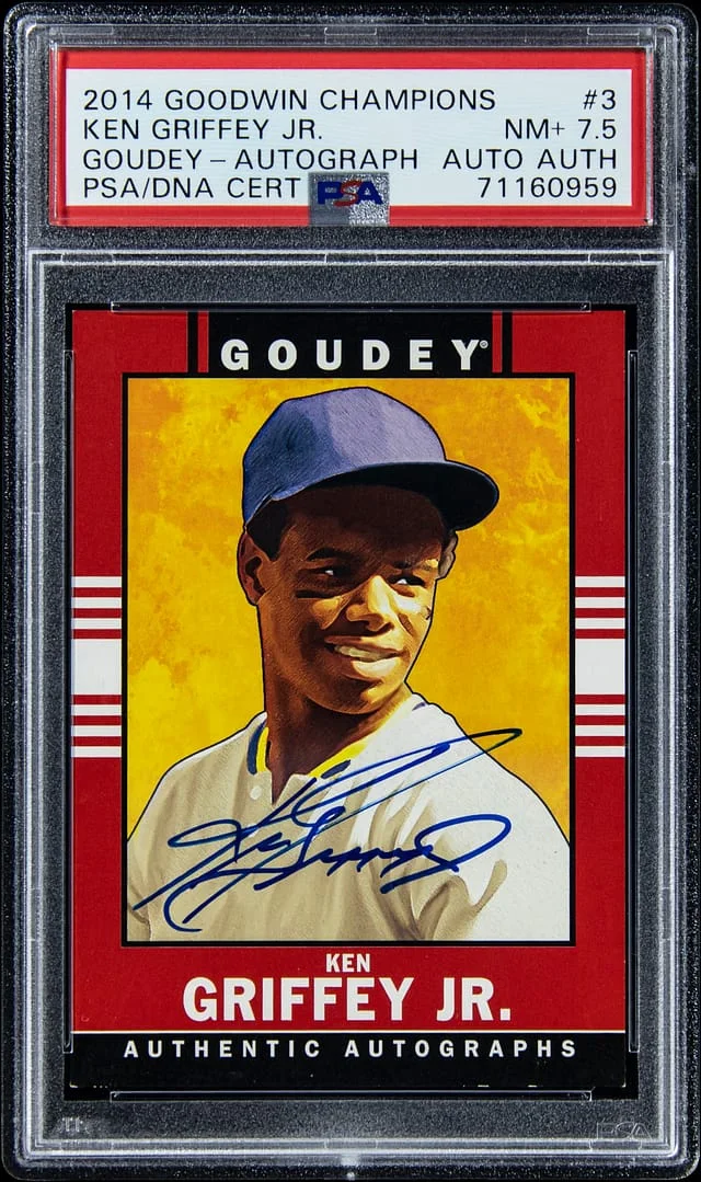 2014 Upper Deck Goodwin Champions Ken Griffey Jr. Goudey Autograph #3 card image