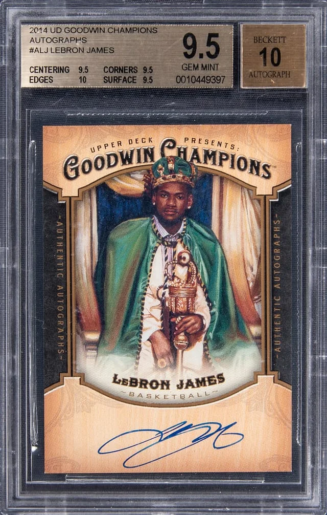 2014 Upper Deck Goodwin Champions LeBron James Autograph #A-LJ card image