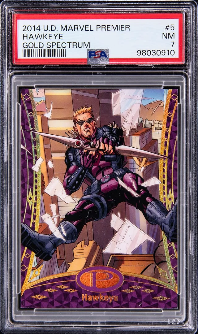 2014 Upper Deck Hawkeye Marvel Premier Gold Spectrum #5 card image