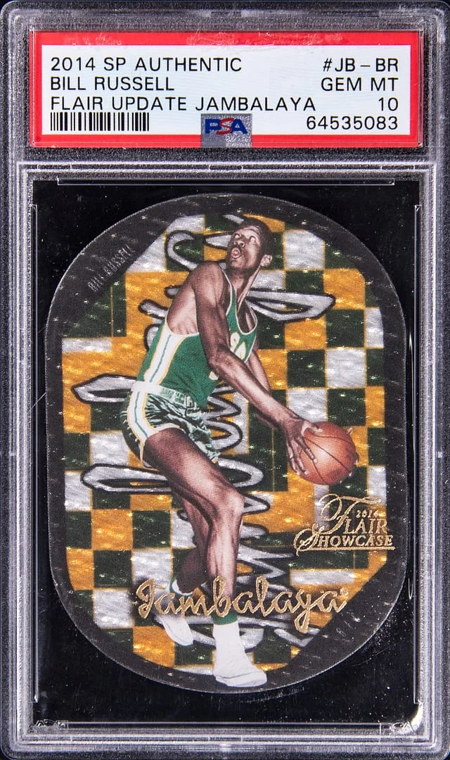 2014 Upper Deck SP Authentic Bill Russell Flair Update Jambalaya #JB-BR card image