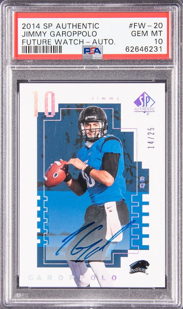 2014 Upper Deck SP Authentic Jimmy Garoppolo #FW-20 card image