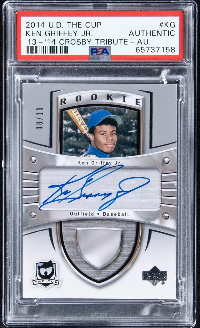 2014 Upper Deck The Cup Ken Griffey Jr. 13-'14 Crosby Tribute Autograph #180-KG card image