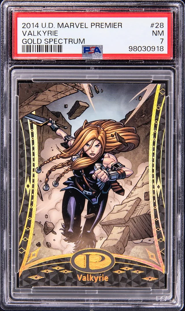 2014 Upper Deck Valkyrie Marvel Premier Gold Spectrum #28 card image
