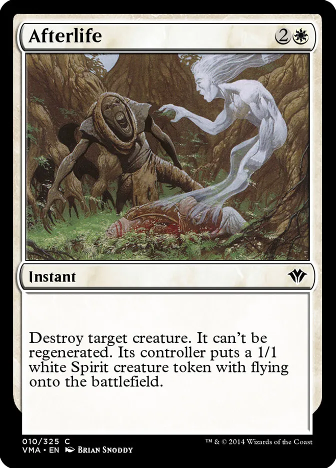 2014 Vintage Masters Afterlife common #10 unlisted card image