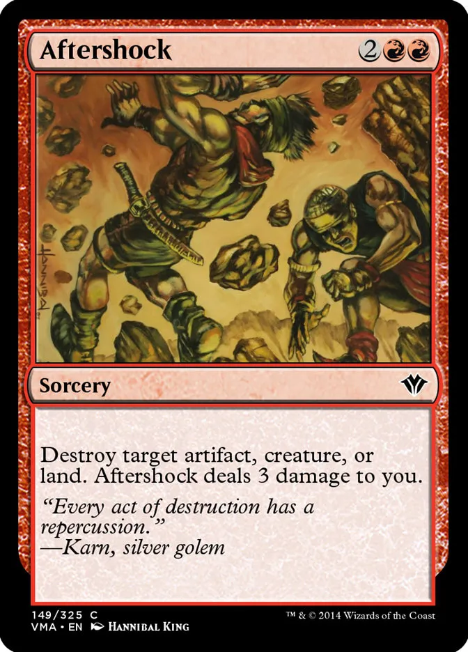 2014 Vintage Masters Aftershock common #149 unlisted card image