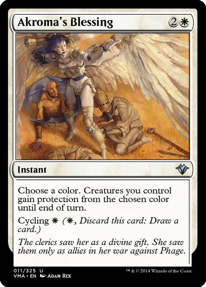 2014 Vintage Masters Akroma's Blessing uncommon #11 unlisted card image